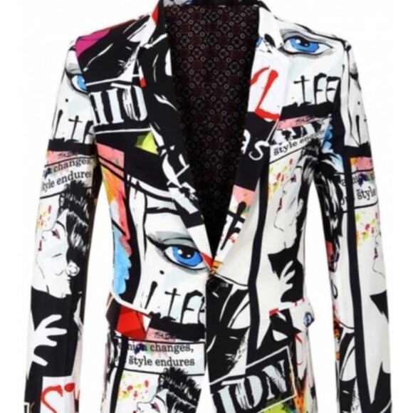 Men’s Graffiti Pop Art Blazer